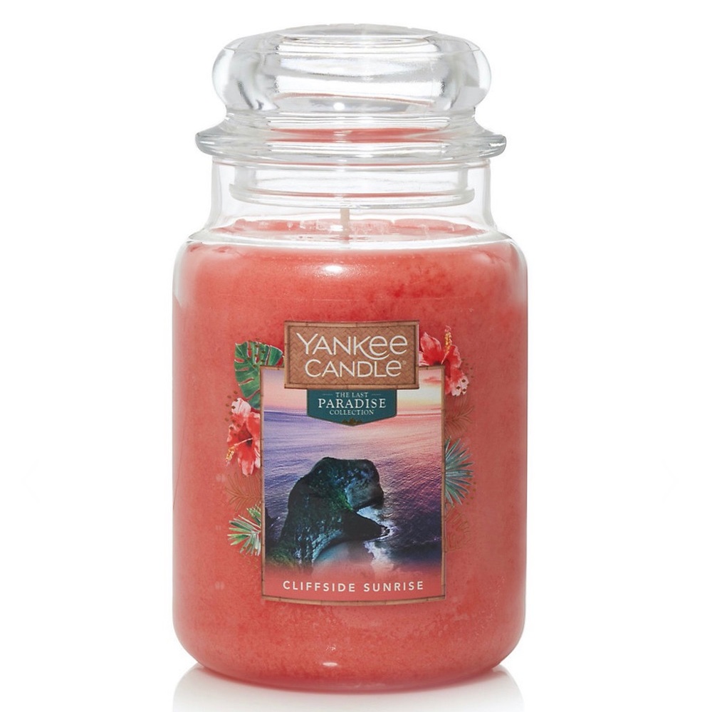 Large yankee candle cliffside sunrise